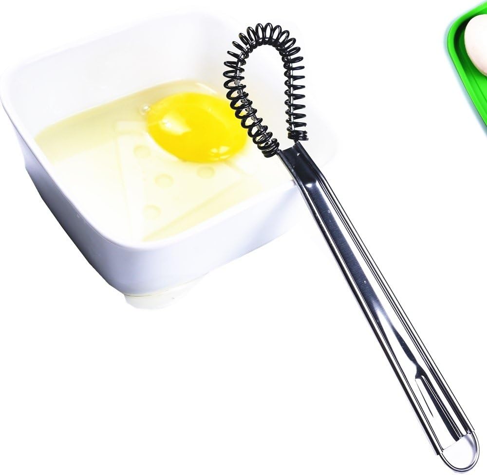 Stainless Steel Mini Spring Egg Beater Whisk
