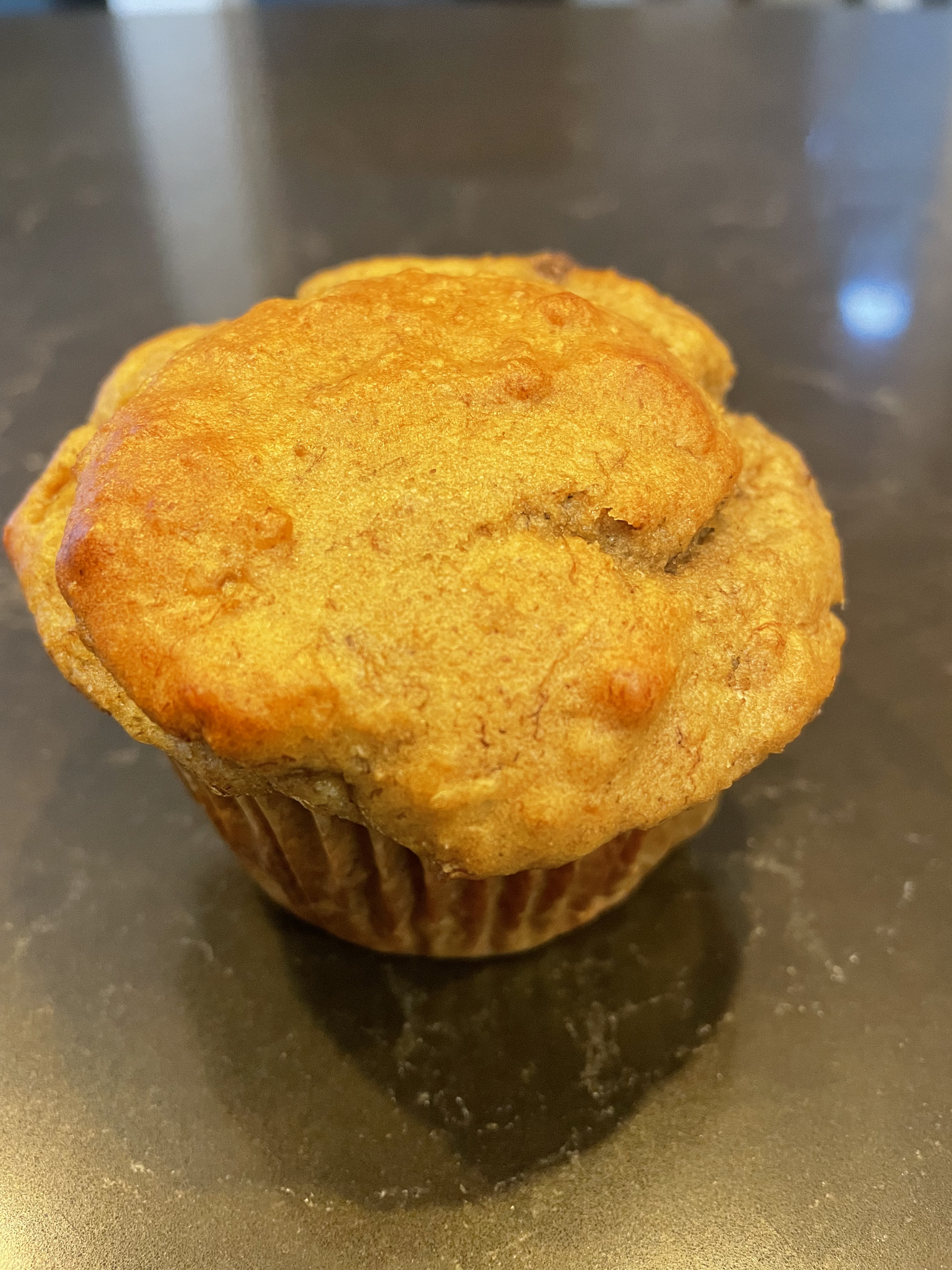 Banana Peanut Butter Muffins (No Sugar Added)