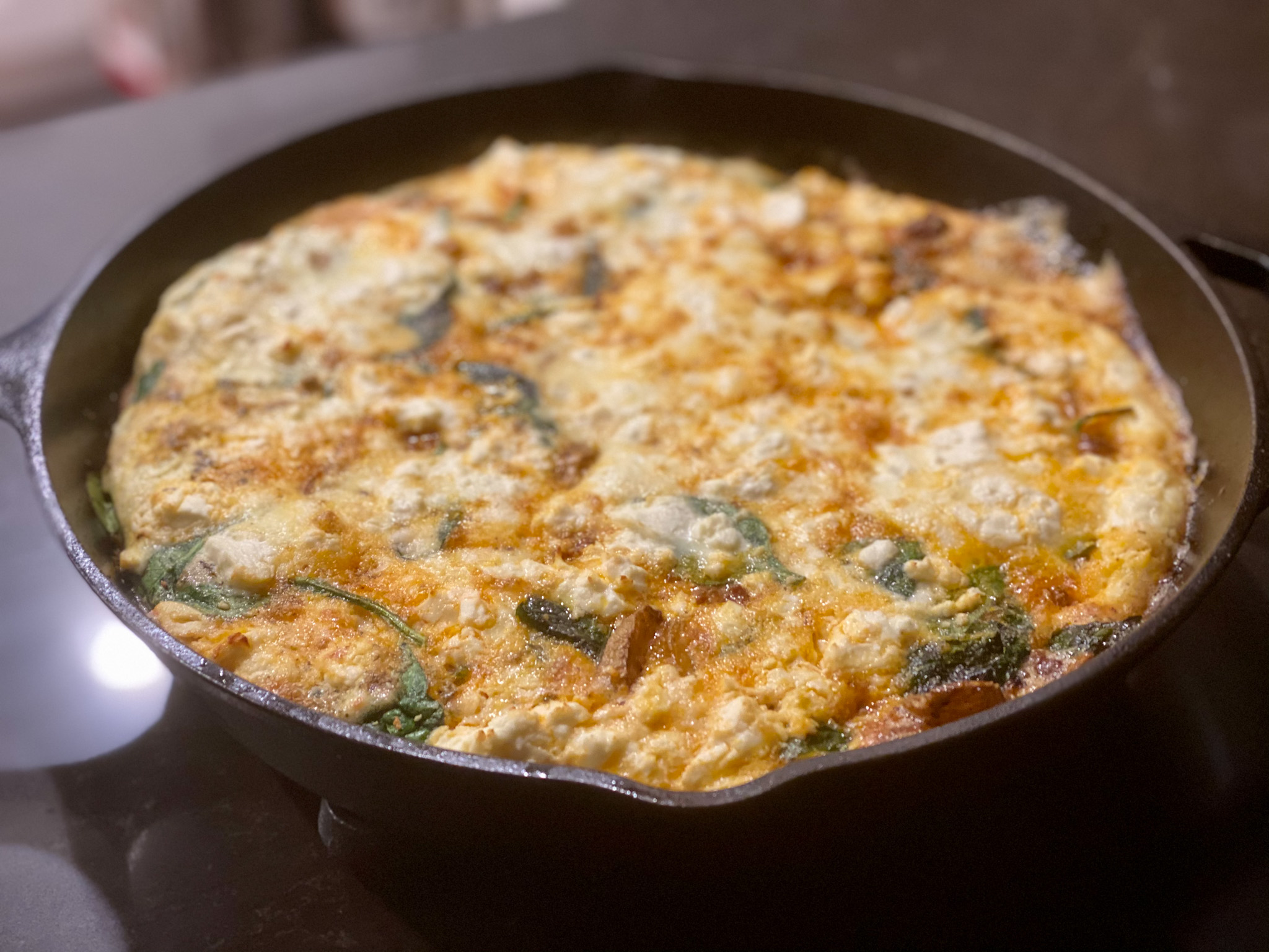 Chorizo, Potato, and Feta Frittata