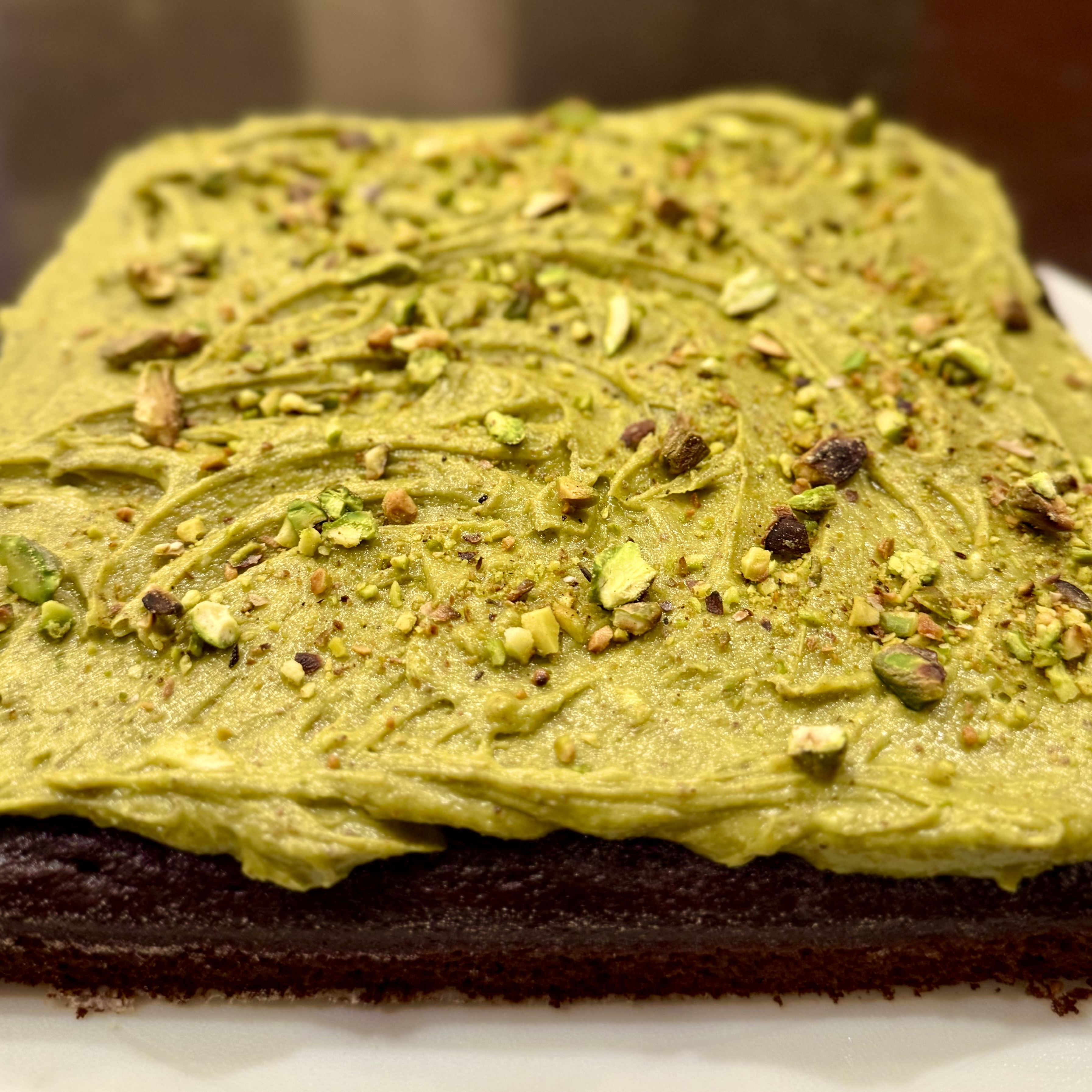Pistachio Chocolate Snacking Cake